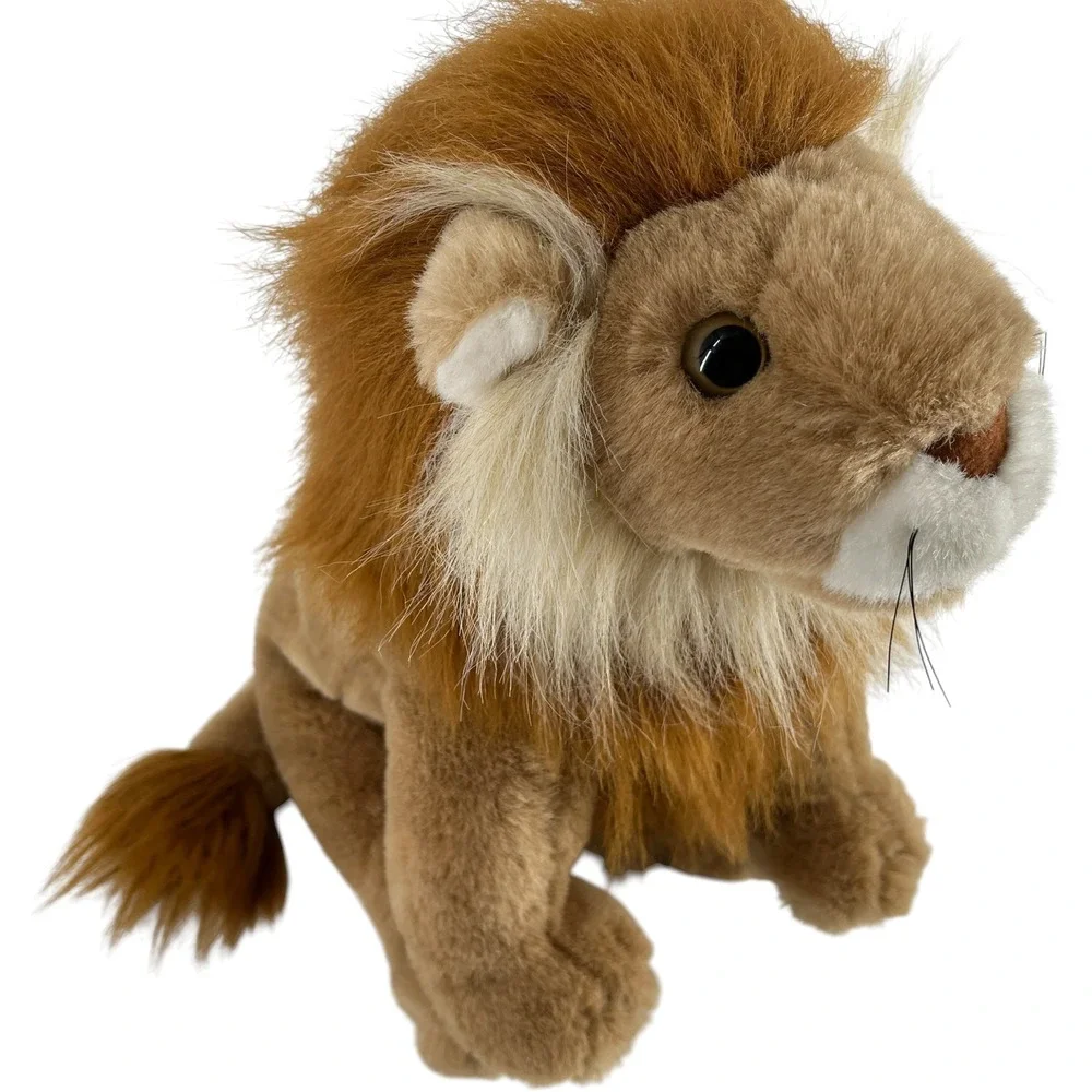 Vintage 1990 Ty Harris the Lion Plush Stuffed Animal Realistic Tan 15